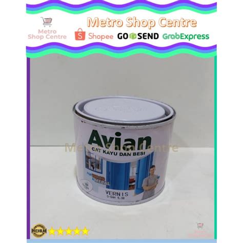 Jual Avian Vernis Cat Kayu Besi Avian High Gloss Transparan Clear 1