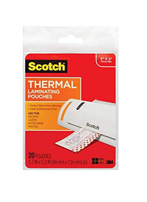 Scotch Thermal Laminating Pouches 5 Mil Thick For Extra Protection