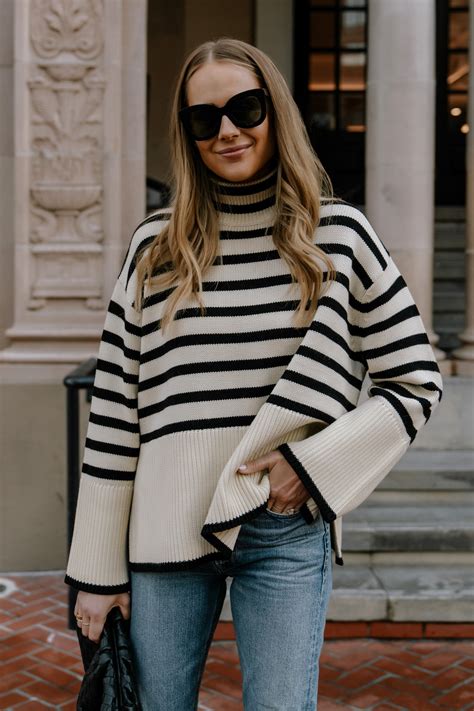 Actualizar 82 Imagen Black And White Striped Sweater Outfit Abzlocal Mx