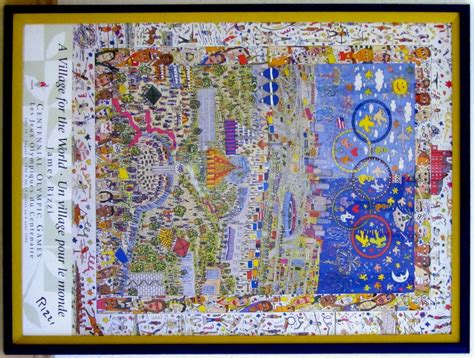 Olympiade 1996 Gerahmt James Rizzi Kunstdruck Handsigniert