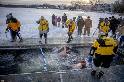 People All Over The World Participate In Polar Bear Plunges Across The