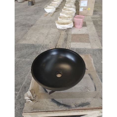 Jual Wastafel Teraso Hitam D Cm Wash Basin Teraso Black Free Packing