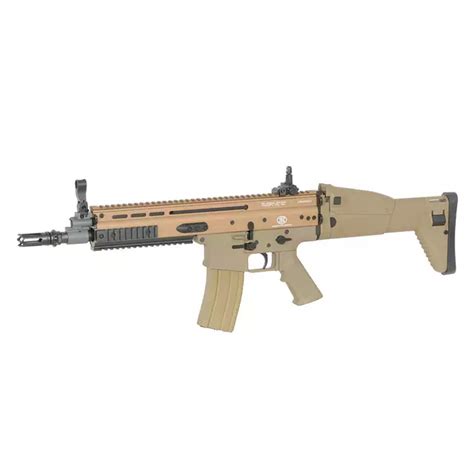 FN SCAR L Subcarbine Replica With 25RPS ESHOOTER ETU Tan Cybergun