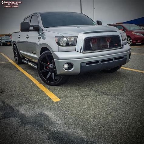 2010 Toyota Tundra KMC KM651 Slide Wheels Gloss Black Toyota Tundra