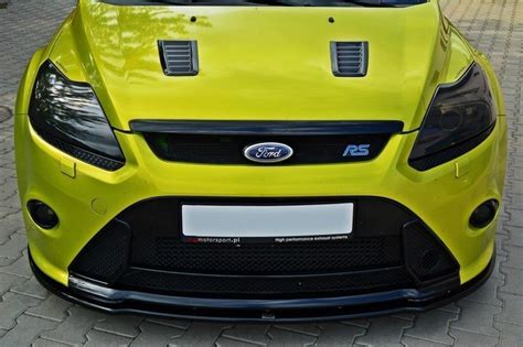 Front Splitter V2 Ford Focus Rs Mk2 Textured Our Offer Ford Focus Rs Mk2 2008 2010