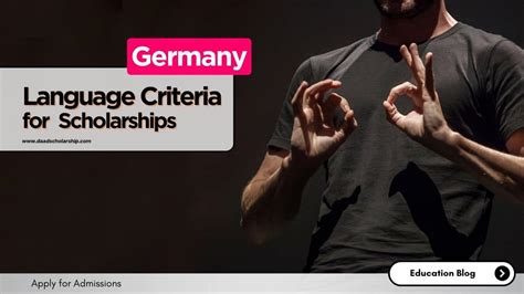 Language Criteria At German Universities For Scholarship Applications