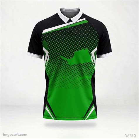 E Sports Jersey Design Green And Black Sublimation Sports Jersey