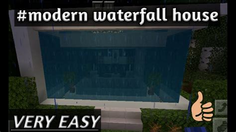 Modern Waterfall Househow To Make Modern Waterfall Houseminecraft