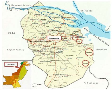 Peshawar Pakistan Map