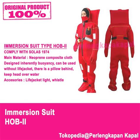 Jual Immersion Suit HOB II Immersion Suit II Baju Keselamatan Pelaut