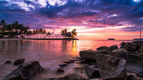 Resorts Sky Paradise Reflections Sunsets Nature Sea Beaches