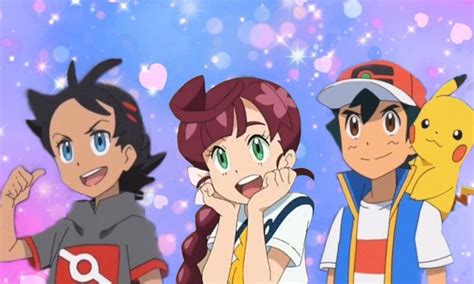 Ash Goh And Chloe In 2021 Pokemon Pikachu Cartoon