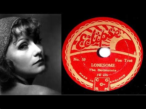 78 RPM The Hottentots Lonesome With Sam Browne 1931 YouTube