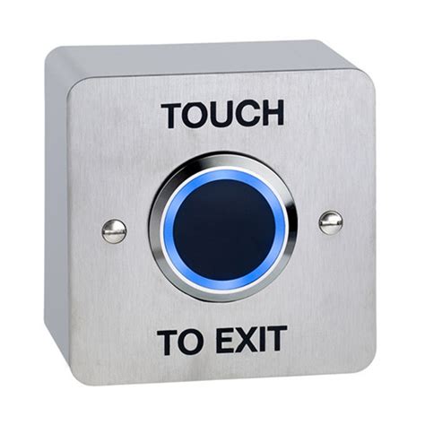 Nt200 S Blue No Touch Surface Mount Infrared Illuminated Exit Button