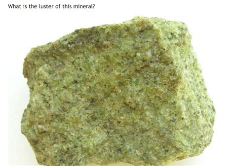 Solved What is the luster of this mineral? What is the | Chegg.com