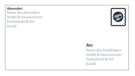 Brief schicken absender empfänger | Briefumschlag beschriften