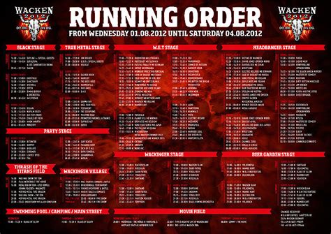 Running Order Pdf Updates Wacken Open Air