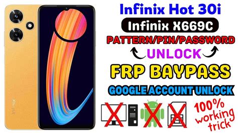 Infinix Hot I Hard Reset Frp Baypass Infinix X C Pattern Lock