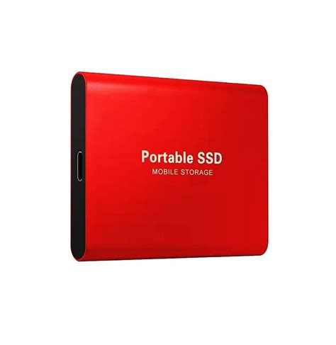 Disco Duro Externo De Estado S Lido Ssd Pro Rojo