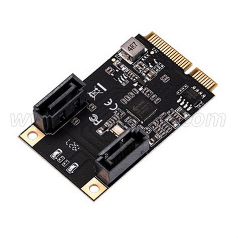 Mini PCIe To 2 Ports SATA 6G Expansion Card China STC Electronic Hong