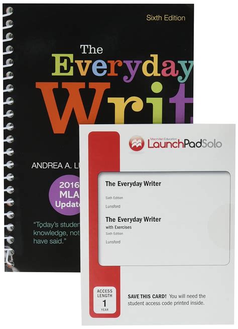 Amazon The Everyday Writer Spiral With 2016 MLA Update 6e