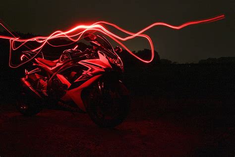 Red Neon Neon Motorcycle Hd Wallpaper Pxfuel