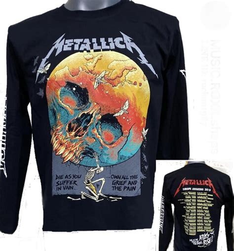 Metallica Long Sleeved T Shirt Size S Roxxbkk