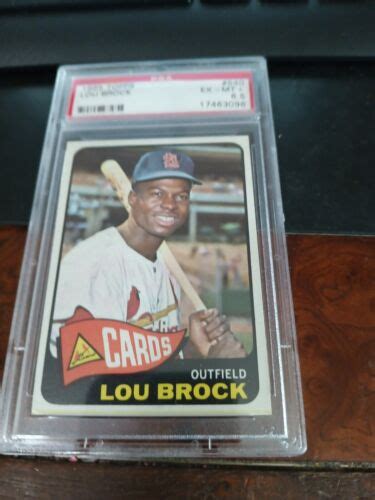 1965 Topps 540 Lou Brock PSA 6 5 EBay