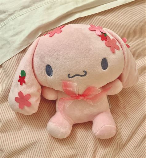 Pink Flower Cinnamoroll Sanrio Plush Stuffies Plushies Hello Kitty