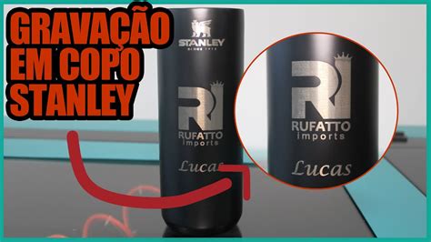 Como fazer Gravação a laser em Copo Stanley a CNC Router a Laser