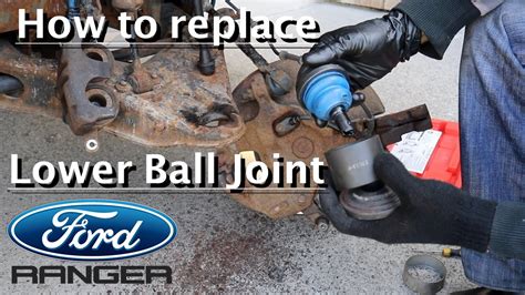 Diy How To Replace Lower Ball Joint Ford Ranger Rwd Youtube