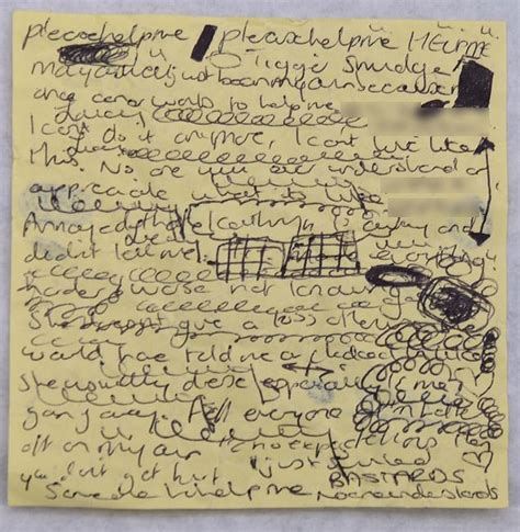 Lucy Letbys Scribbled Notes That Reveal The Only Glimpse Into Her