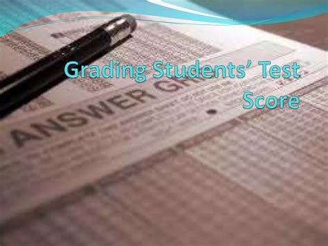 grading students test score pptx