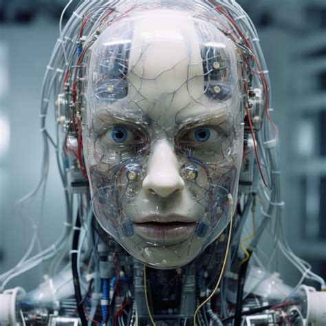 Cara De Cyborg Con Caracter Sticas Gen Ticamente Mejoradas Implantes