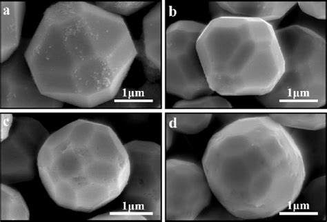 Sem Images Of Cu O Microcrystals Synthesized With Different