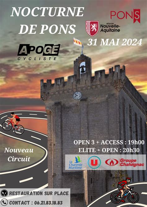 Sud Gironde CYCLISME Les engagés de la nocturne du Donjon à Pons