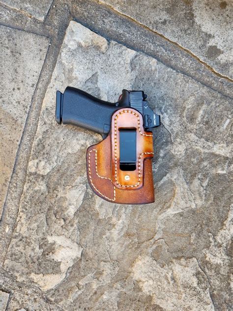 Glock 43X MOS Holosun 507k IWB Holster Jackson LeatherWork LLC