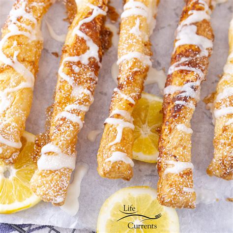 Lemon Puff Pastry Sticks Life Currents