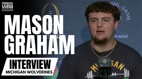 Mason Graham Talks Impressions Of Alabama Football Michigan Vs