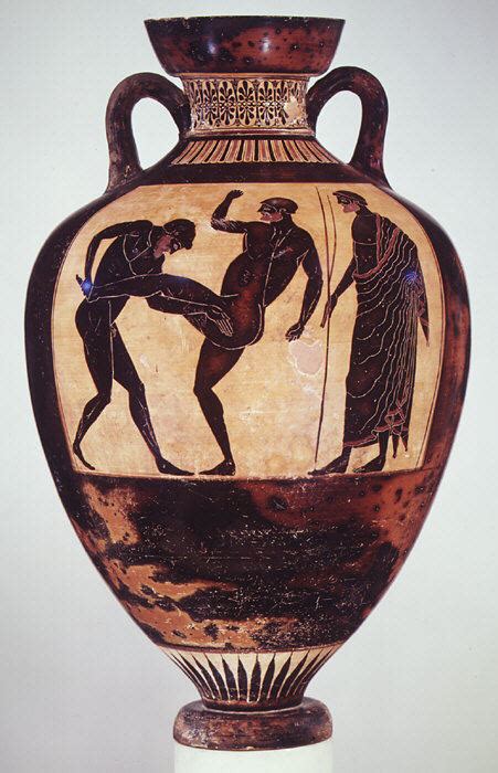 Attributed To The Kleophrades Painter Terracotta Panathenaic Prize