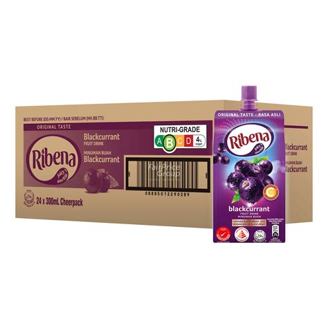 Ribena Blackcurrant Fruit Packet Drink Regular Ntuc Fairprice