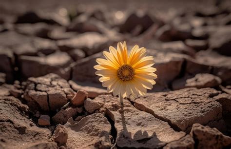 Premium Ai Image Nature Earth Drought Flower Generate Ai