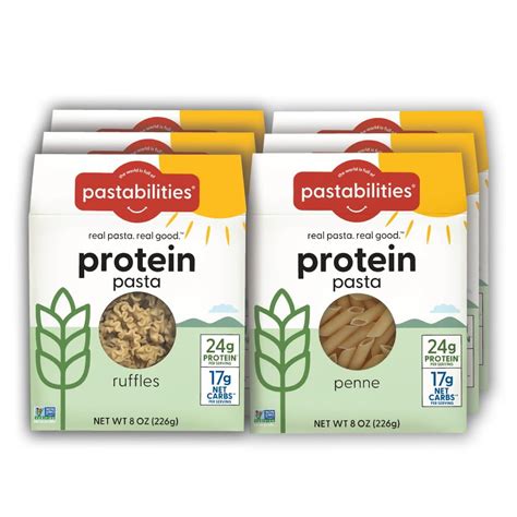 Protein Pasta Variety Pack Penne Ruffles G Protein Low G