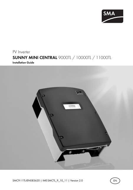 Sma Sunny Mini Central Installation Guide Energy Matters