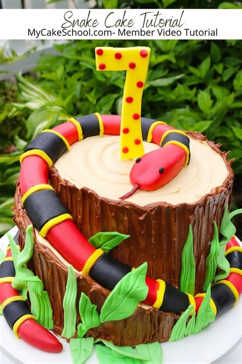 Snake Cake Snake Cakes Snake Birthday Themed Birthday Cakes