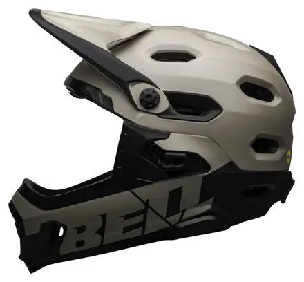 Bell Super DH Mips Helmet With Removable Chinstrap Grey Sablo Black