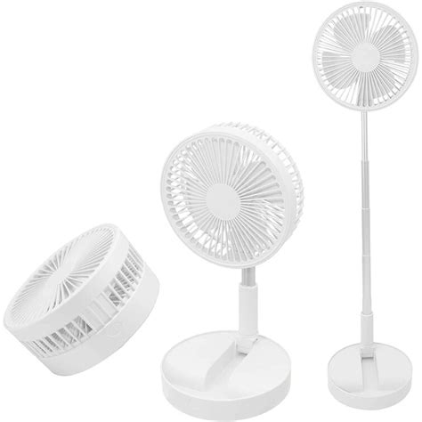 Symple Stuff Mcmartin And Brown Stand Fan Folding Portable Telescopic Floor Usb Table Desk Fan