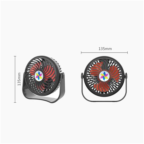 Lssam Oscillating Fan 3 Fan Small Desktop Speed Table Desk Usb Quiet