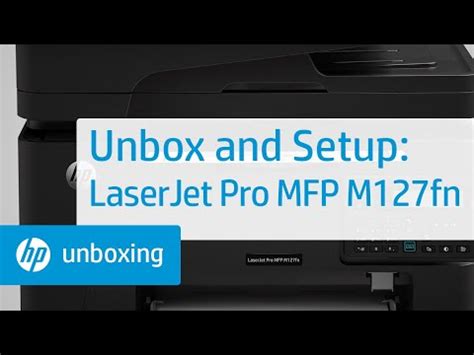 HP LaserJet Pro MFP M127 Series Setup HP Support