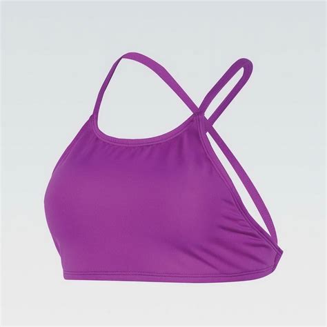 Dolfin 263CBT Bellas Crop Bikini Top Purple XS Walmart
